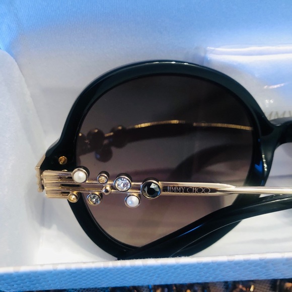 Jimmy Choo Adria 55mm Embellished Sunglasses. New. - Picture 3 of 16